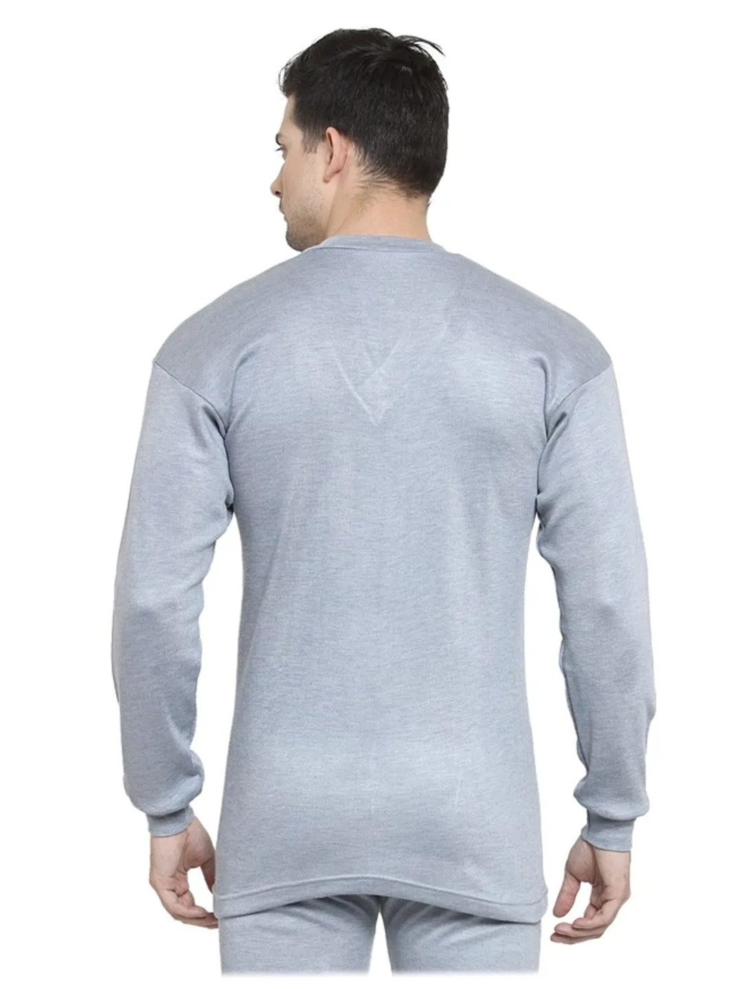 MEN'S SOLID V-NECK THERMAL TOP
